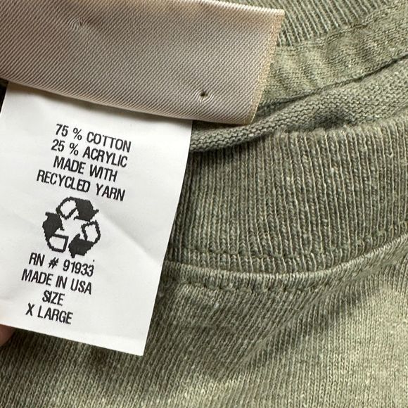 Vintage Greenbrand Recycled Shirt Mens XL Long Sleeve USA Retriever Hun Spellout - Picture 5 of 9